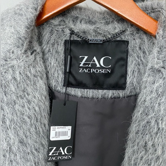 NEW Zac Posen *RARE* Wool Belted Coat Made in Italy - Picture 10 of 14